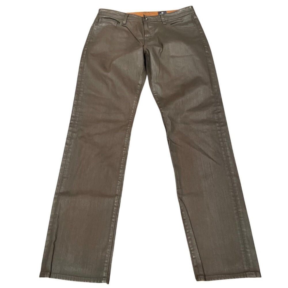 Ag Adriano Goldschmied Men’s Slim Jeans in Olive Brown